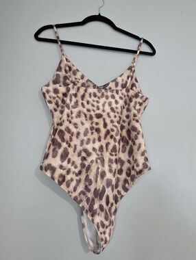 Zara Brown Tie-Dye Ribbed Top